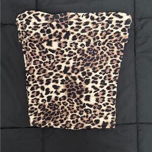 Leopard Print Tube Top